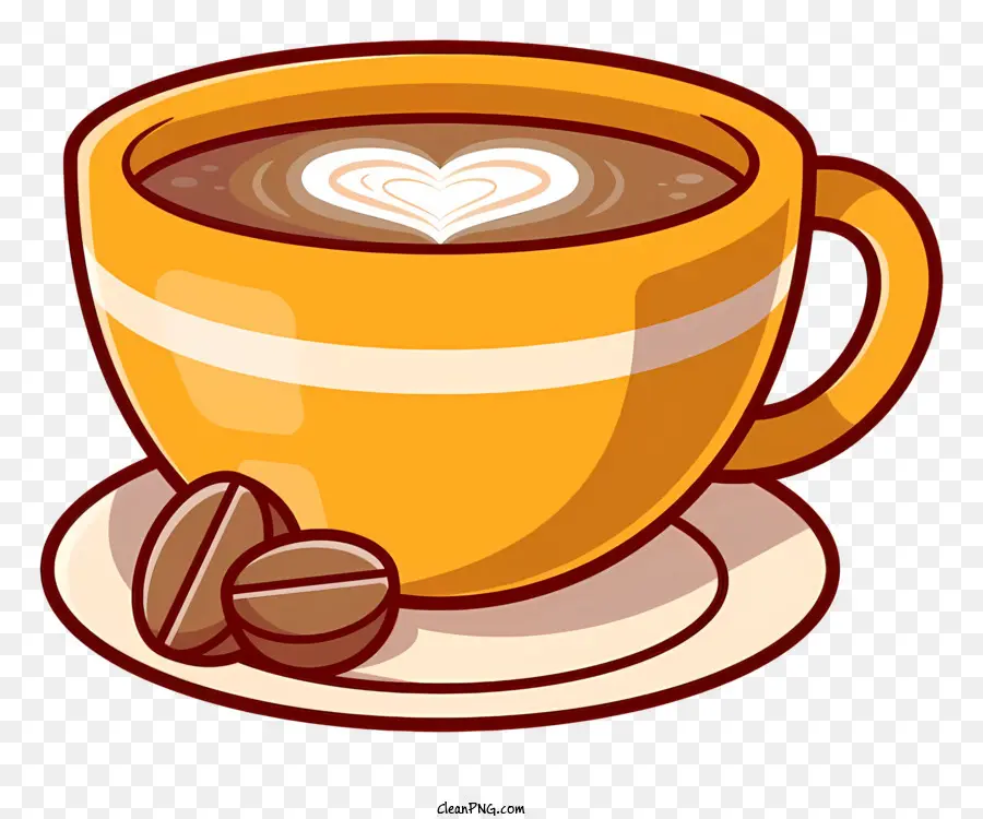 ถ้วยกาแฟ，Heartshaped PNG