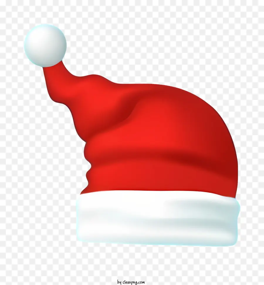 ซานต้าคลอสหมวก，สีแดงและสีขาวหมวก PNG