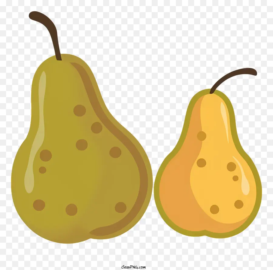 แพร์，สีเหลือง Pears PNG