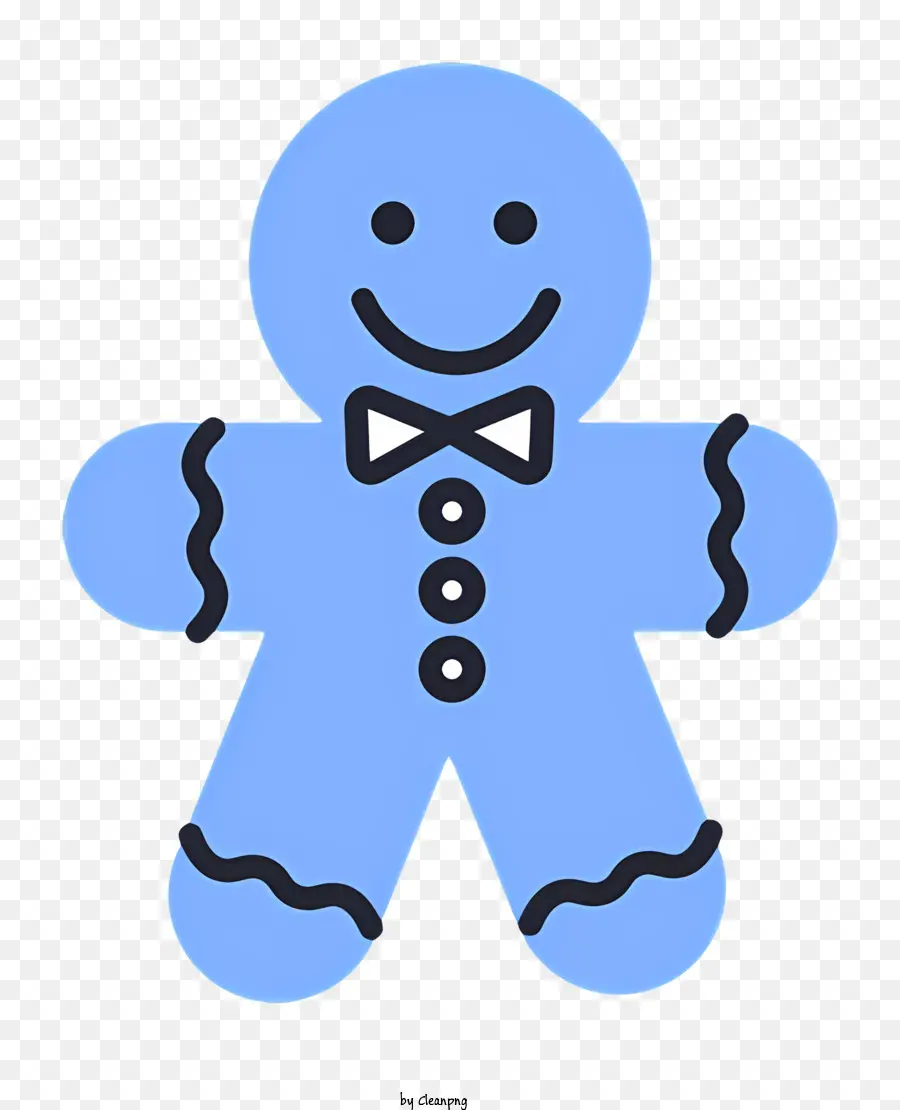 Gingerbread ชาย，คนขนมปังขิงสีน้ำเงิน PNG