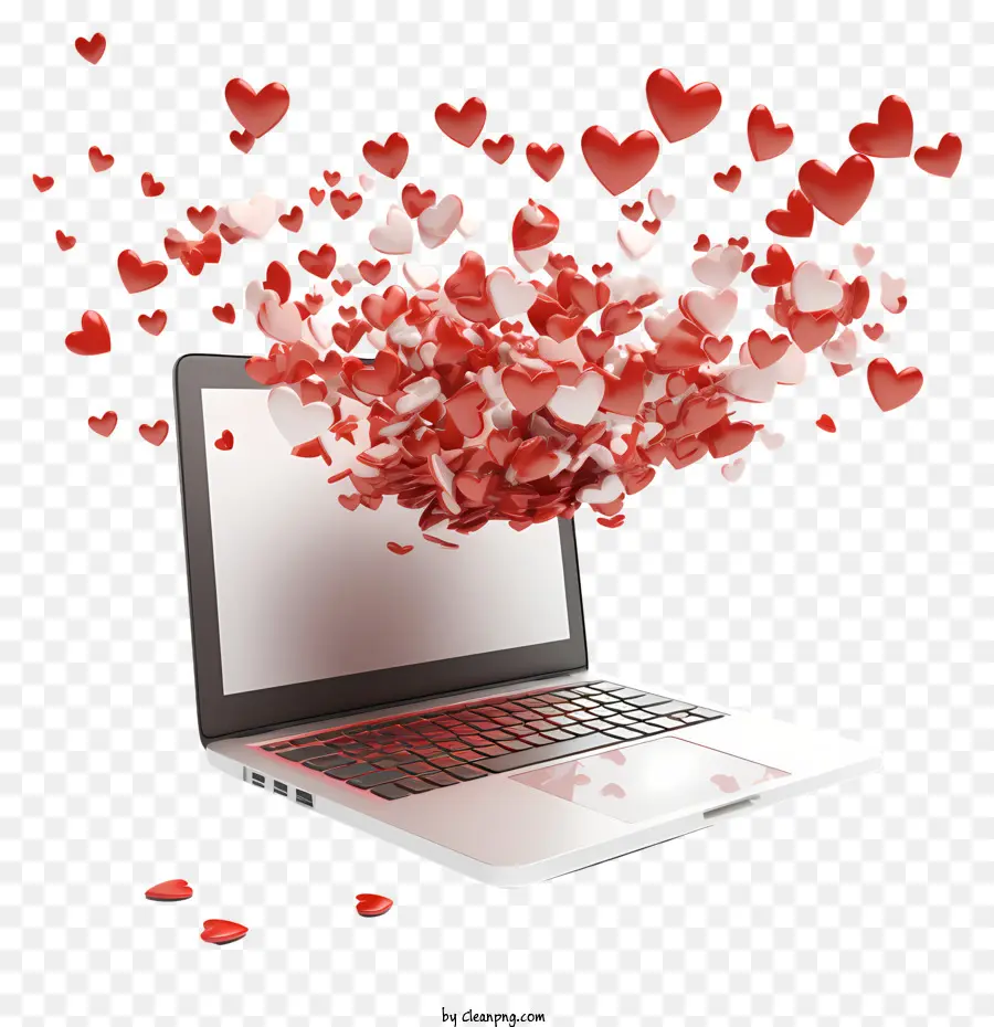แล็ปท็อปด้วยหัวใจ，ความรักและความสัมพันธ์ PNG