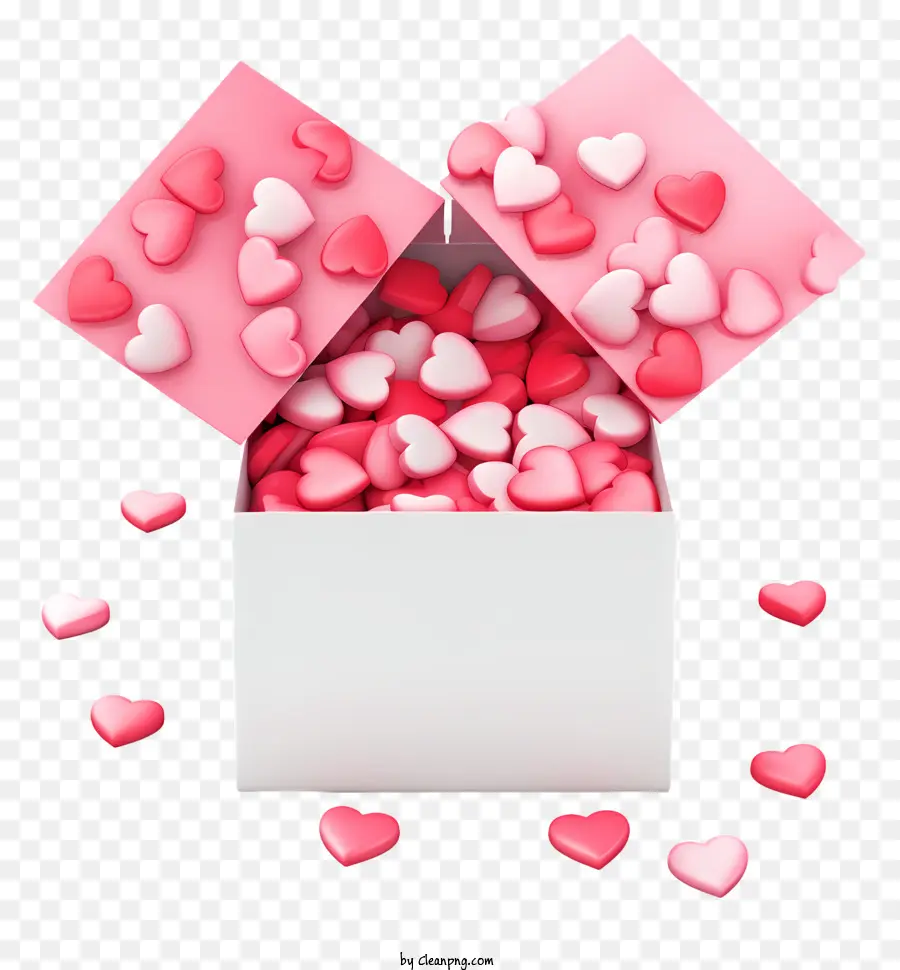 Heartshaped กล่อง，สีชมพูหัวใจของกล่อง PNG