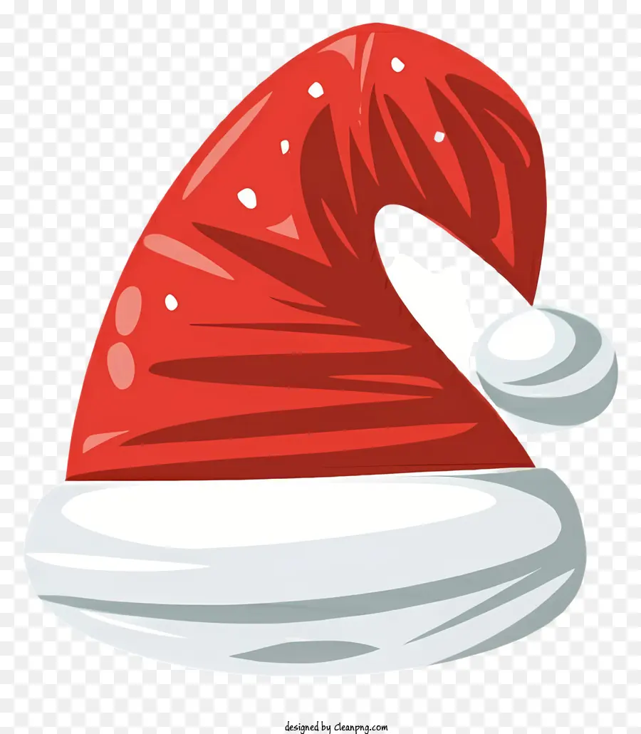 ซานต้าคลอสหมวก，สีแดงและสีขาวหมวก PNG