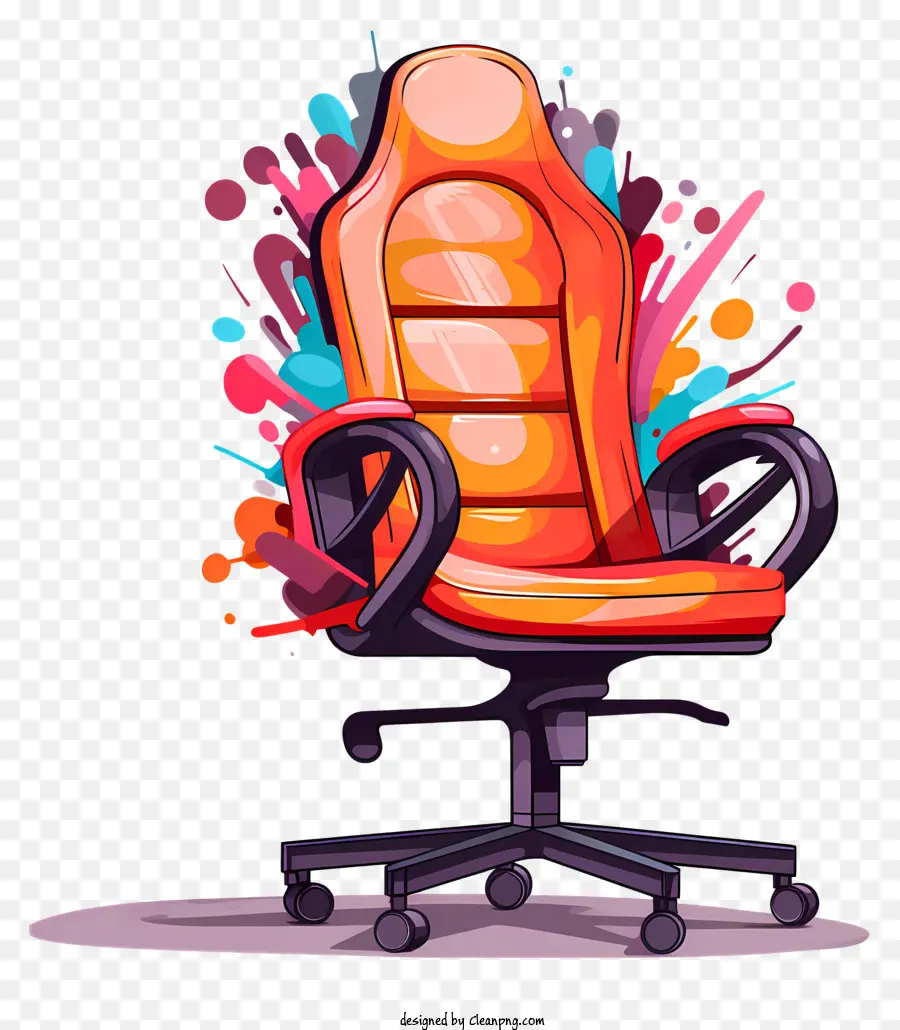 ห้องนั่งเก้าอี้，สีส้มเก้าอี้ PNG