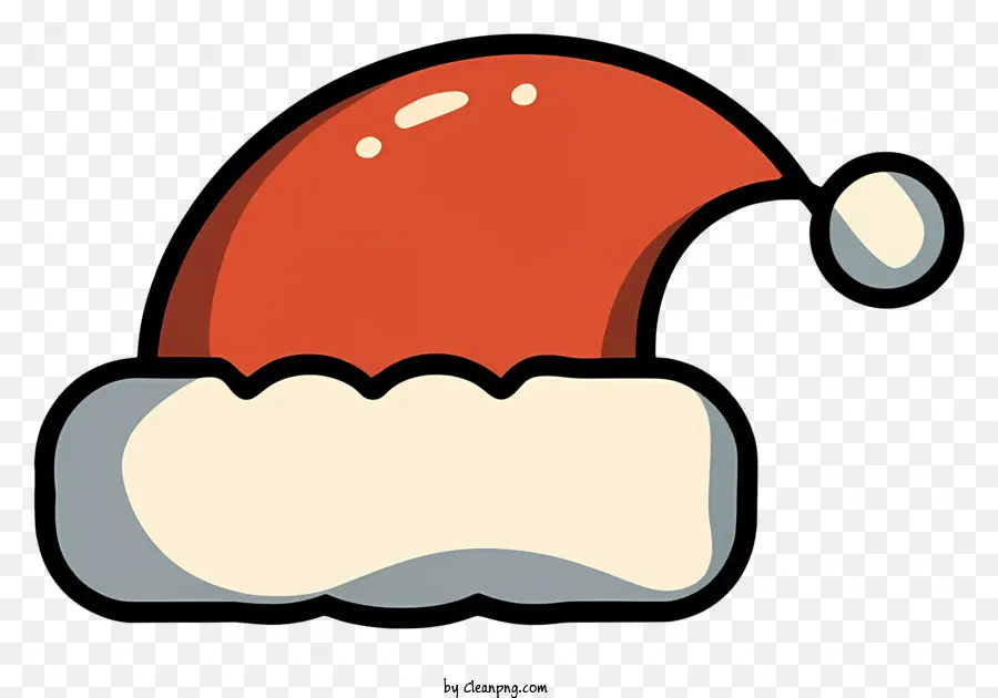 หมวกซานต้าส，สีแดงและสีขาวหมวก PNG