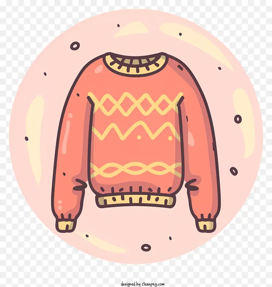 เสื้อกันหนาวสีชมพู，เสื้อสเวตเตอร์ลวดลายซิกแซก PNG