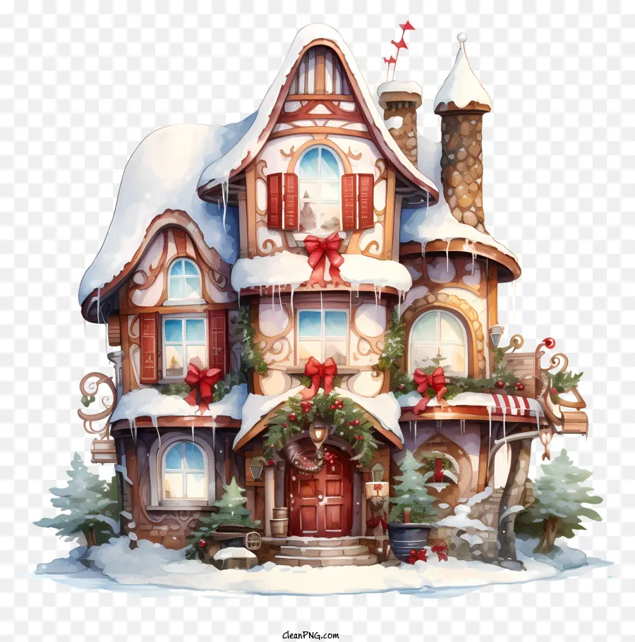 บ้านคริสต์มาส，บ้านหิมะ PNG