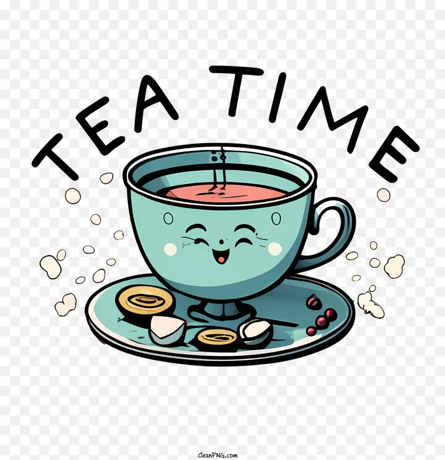 เวลาน้ำชา，ถ้วยชาน่ารัก PNG