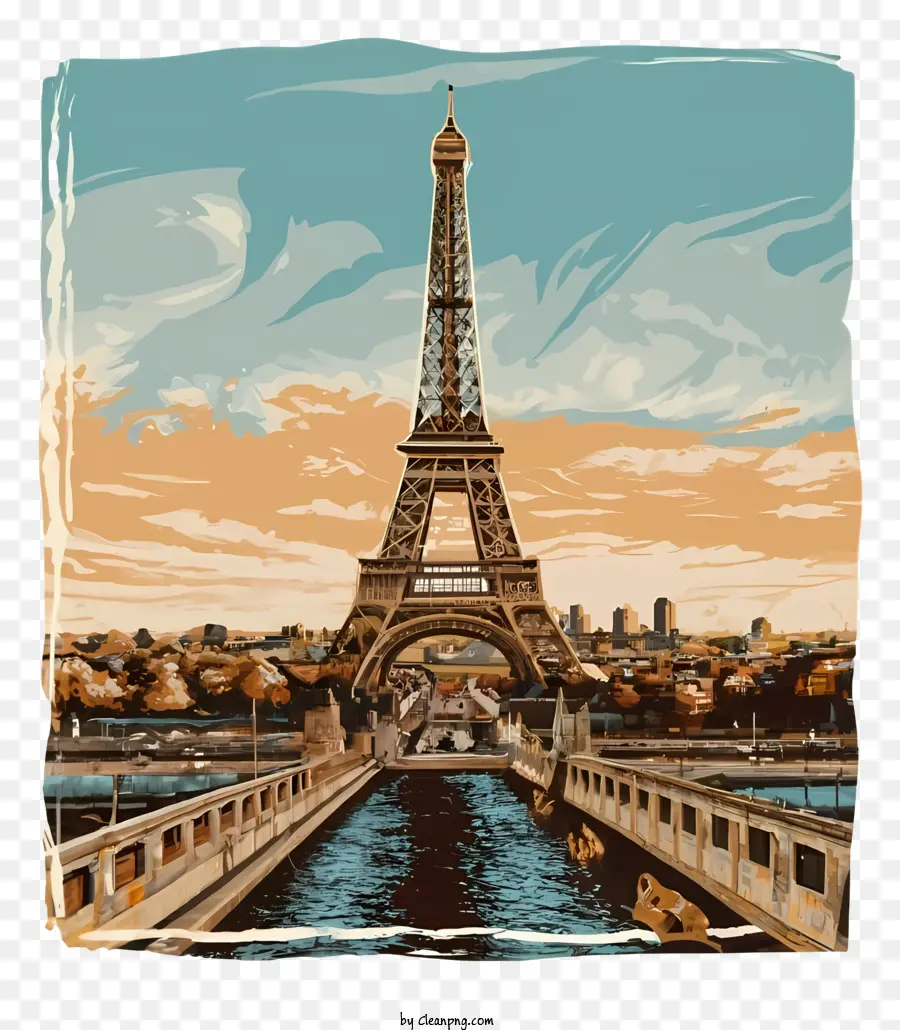 ภาษา Eiffellanguage หอคอย，ปารีส PNG