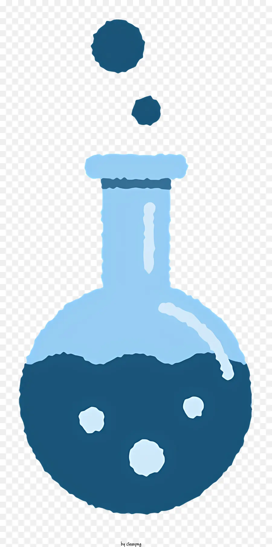 แก้ว Beaker，ของเหลวสีน้ำเงิน PNG