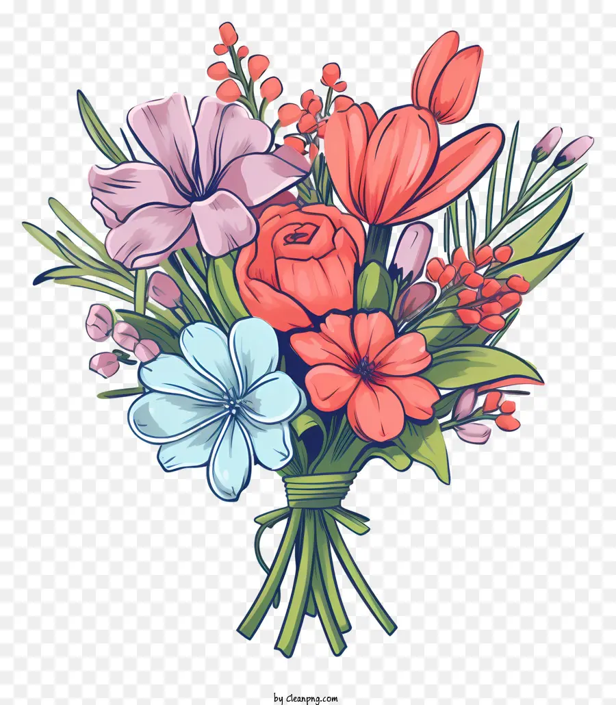 ช่อดอกไม้ของดอกไม้，บดอกกุหลาบสีชมพู PNG
