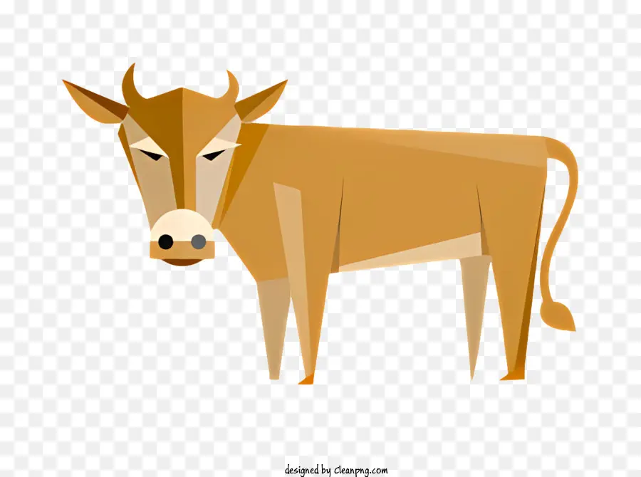 วัวสีน้ำตาล，ผ้าพันคอสีขาว PNG