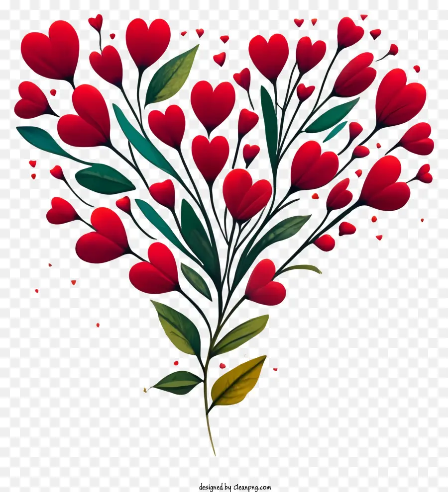 สอนจัดดอกไม้เด็กๆเขาตกลงกัน，สีแดงหัวใจ PNG
