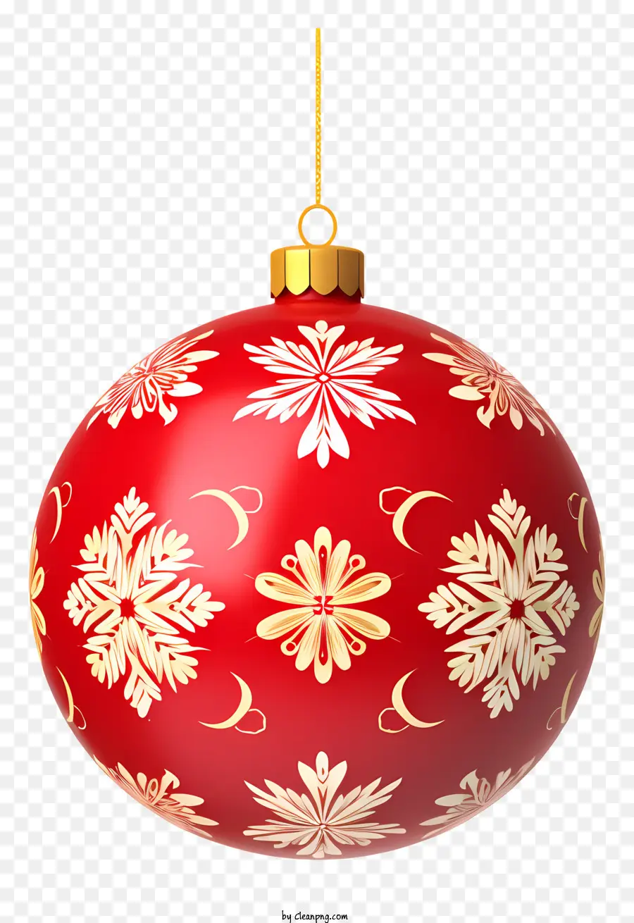 คริสมาสต์ Ornament，ลูกบอลสีแดงและสีขาว PNG