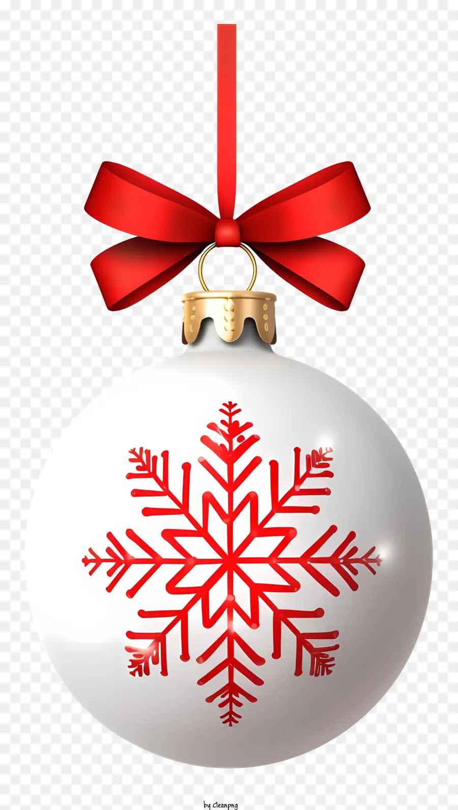 คริสมาสต์ Ornament，ติดโบว์แดง PNG