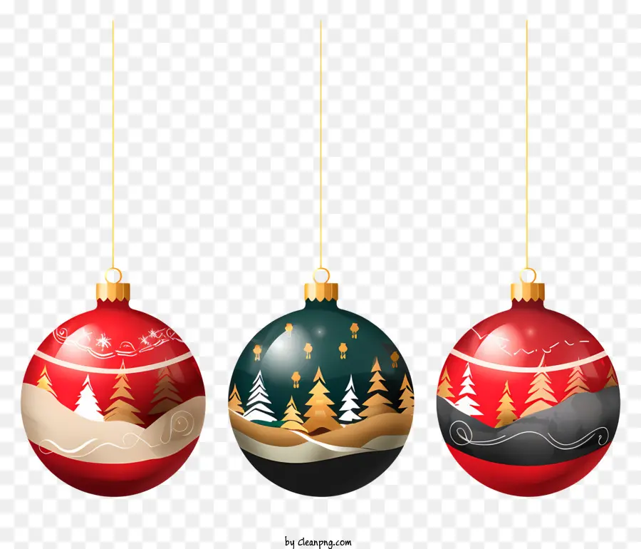 คริสมาสต์ Ornaments，เครื่องประดับแขวน PNG