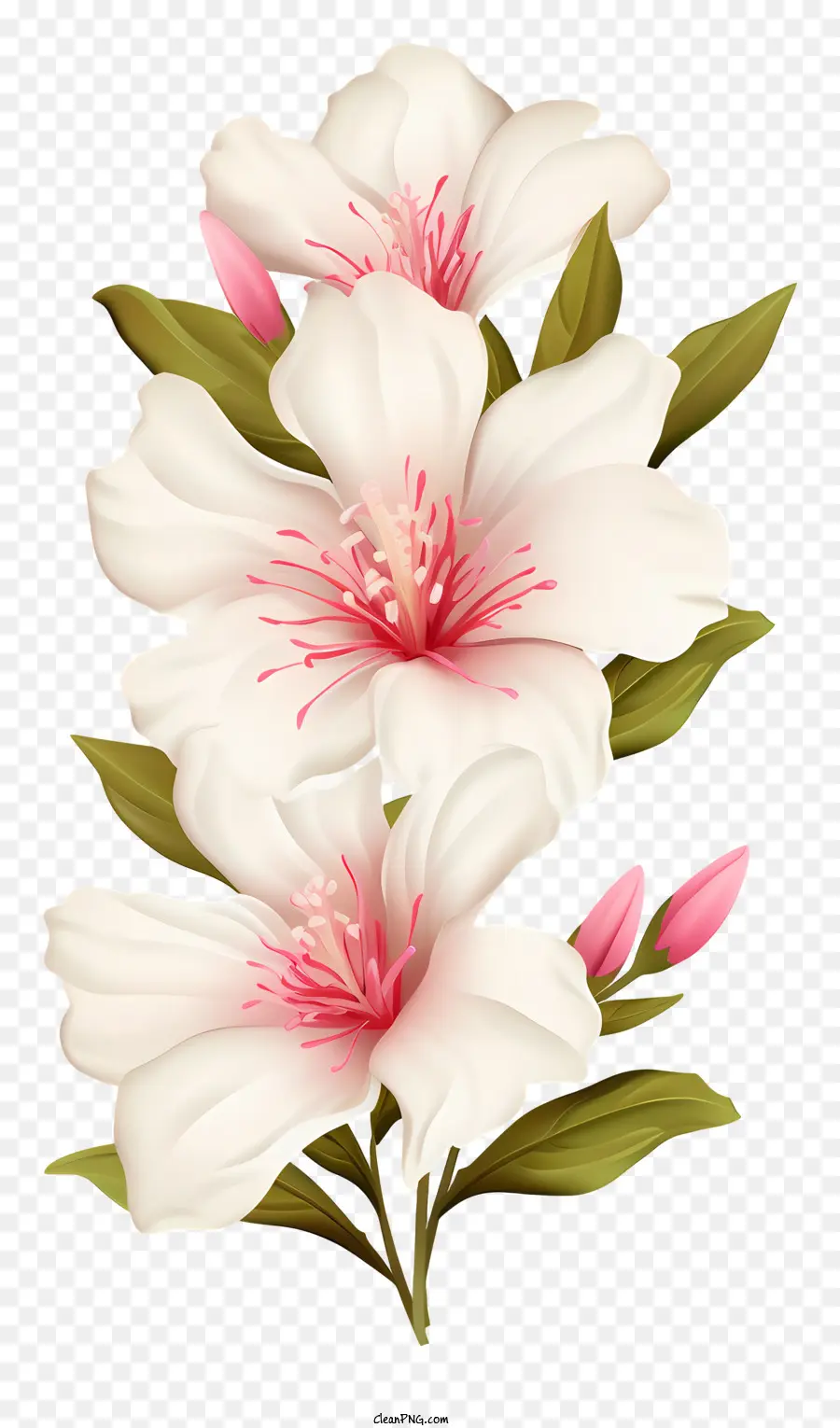ดอกไม้สีขาว，สีชมพู Petals PNG