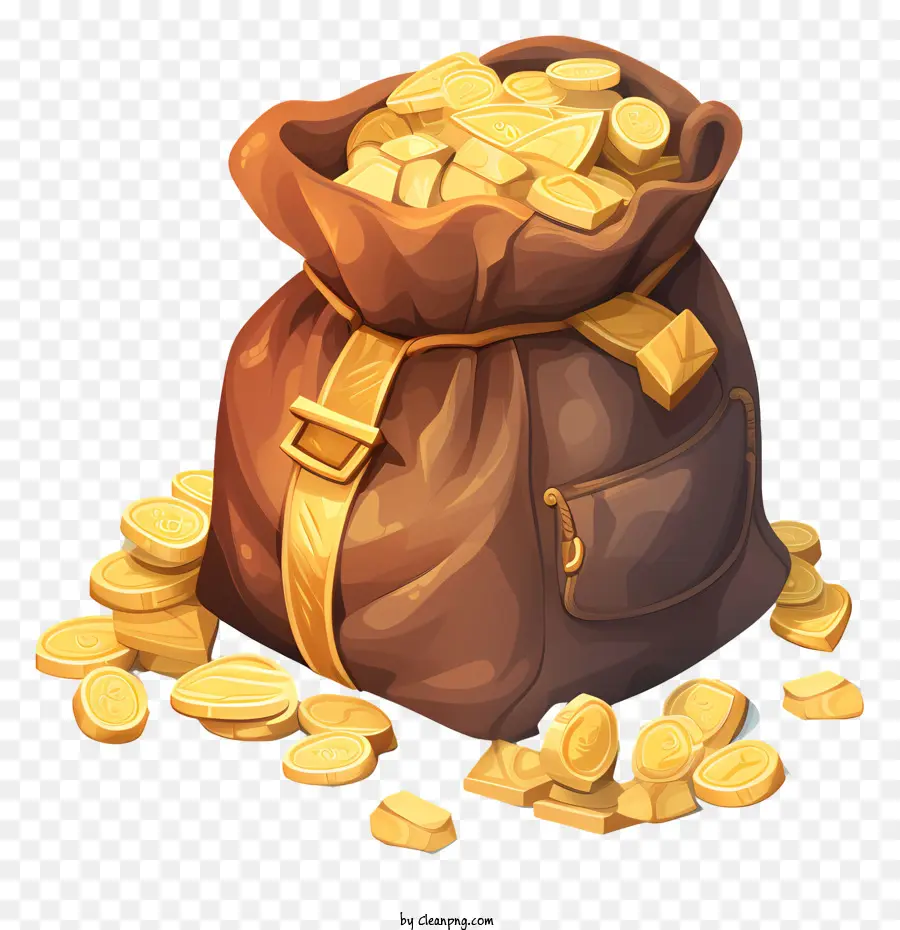 เหรียญทอง，กระเป๋าของทอง PNG