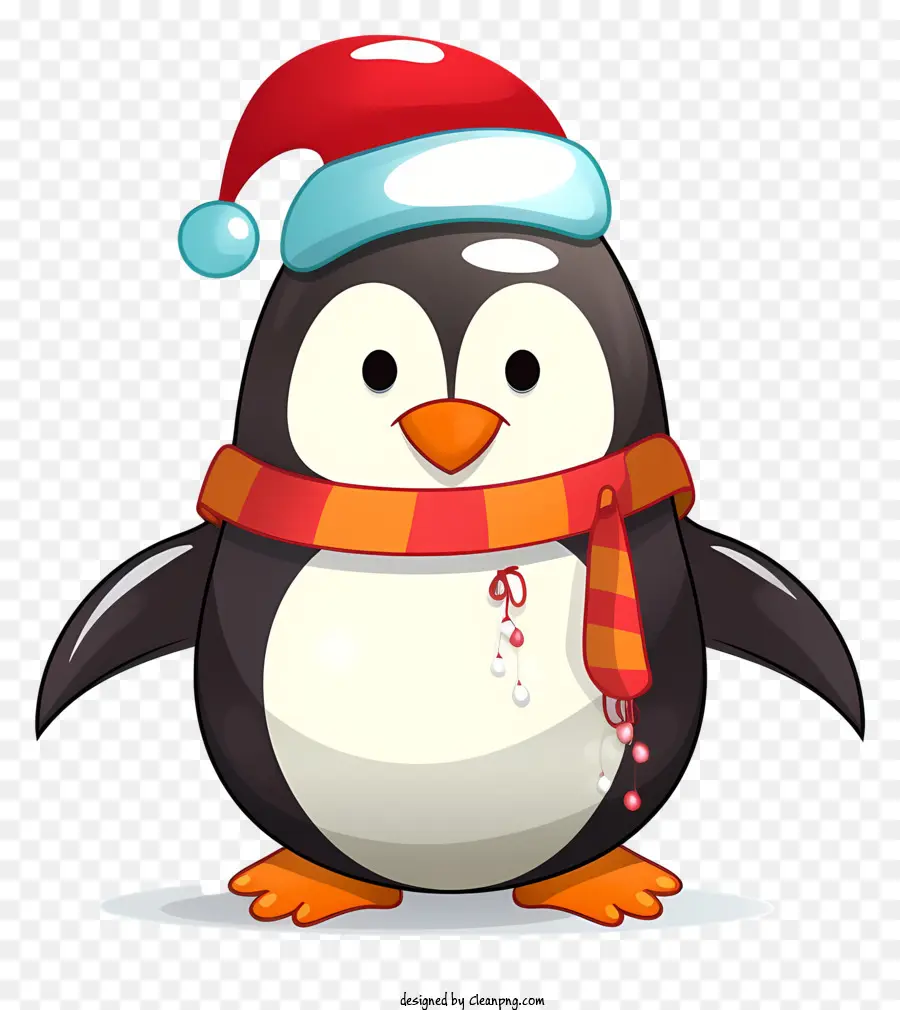 น่ารักกเพนกวินตบเพนกวิน，ผ้าพันคอแดง PNG