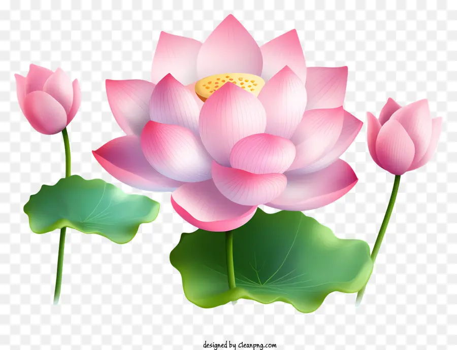 ดอกบัวสีชมพู，ศิลปะดอกบัว PNG