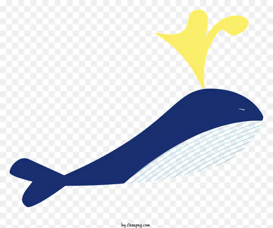 สีน้ำเงินวาฬ，หาง PNG