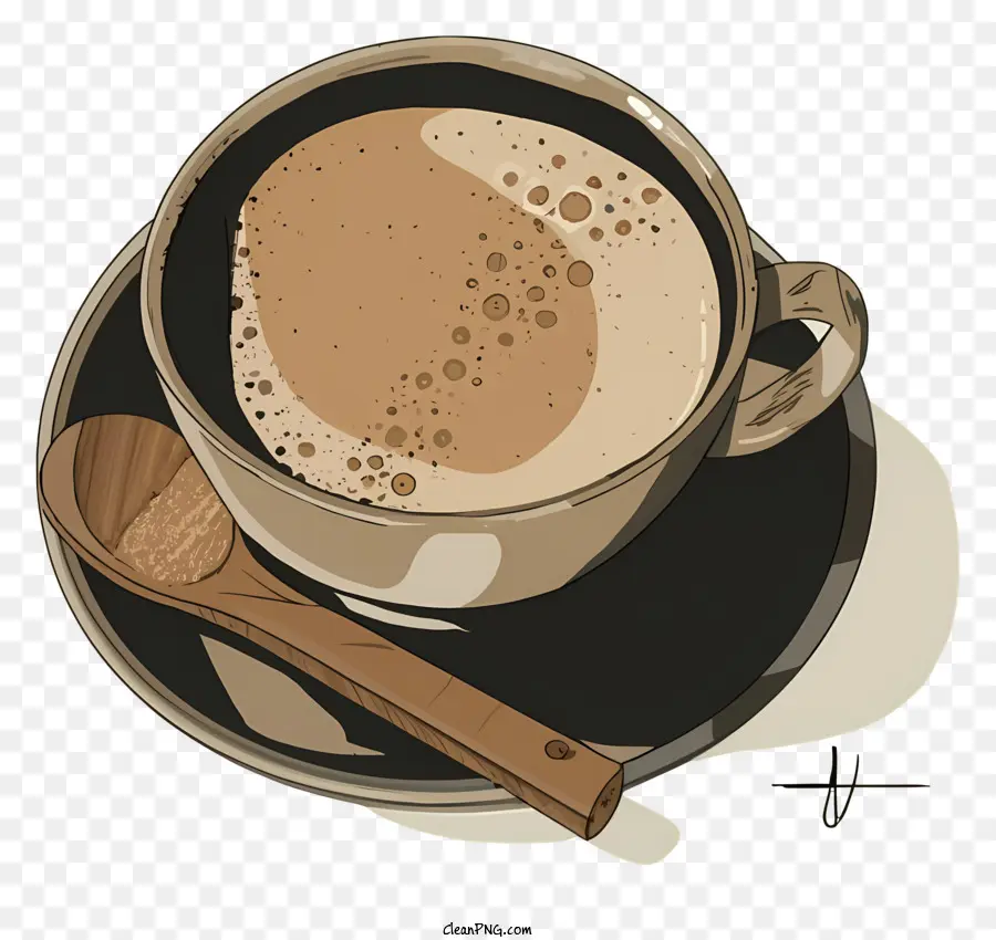 กาแฟภาพวาด，แก้วกาแฟร้อน PNG
