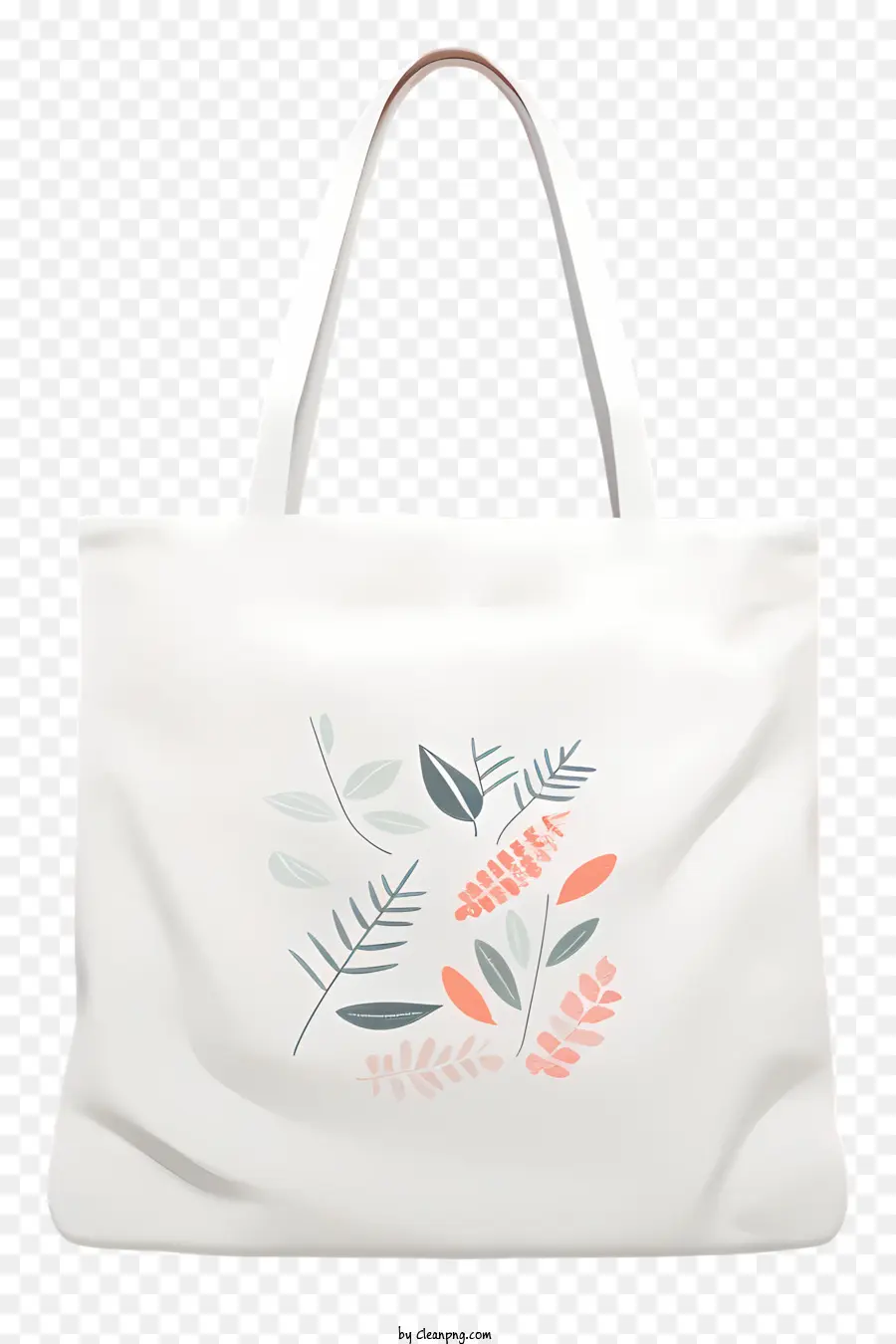 กระเป๋าหิ้วสีขาว，ถุงหิ้วดอกไม้ PNG