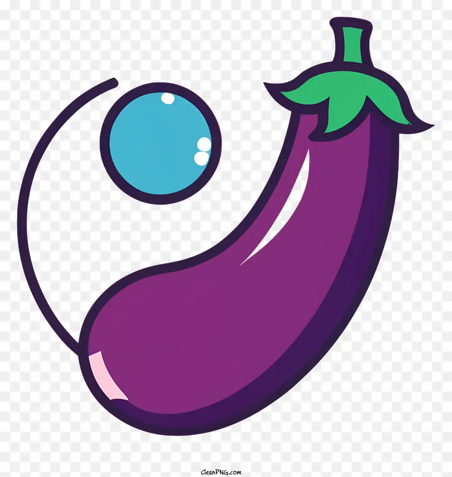 สีม่วง Eggplant，ของเหลวฟอง PNG