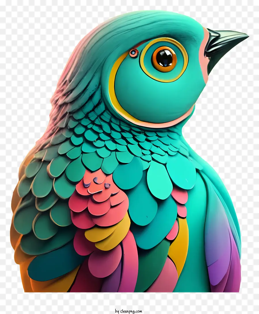 นกที่มีสีสรร，นกใหญ่หัว PNG
