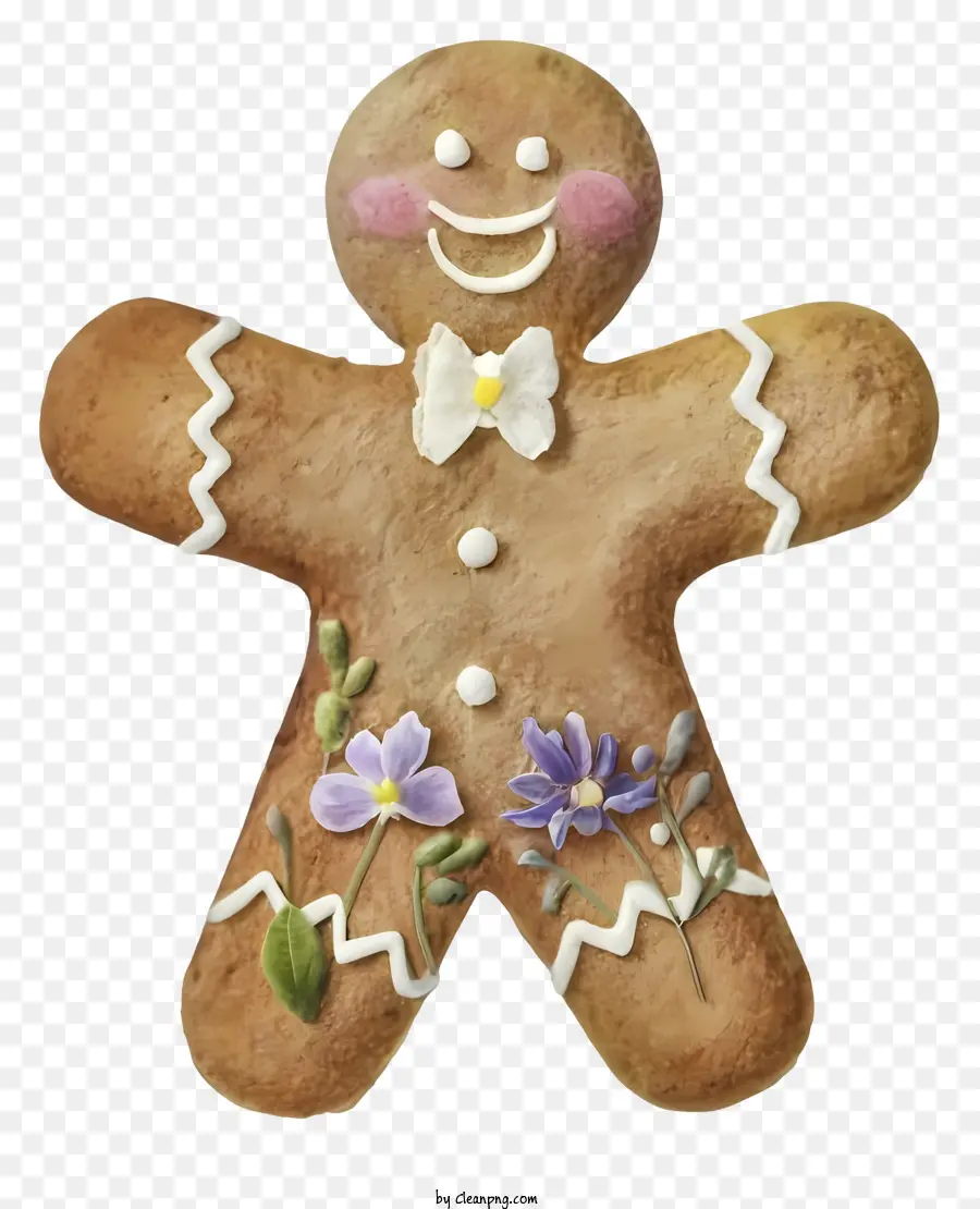 Gingerbread ชาย，Bowtie PNG