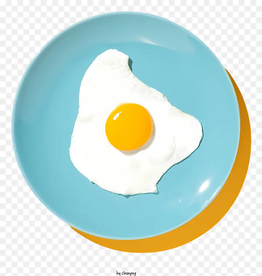 ของทอดไข่，จานสีน้ำเงิน PNG