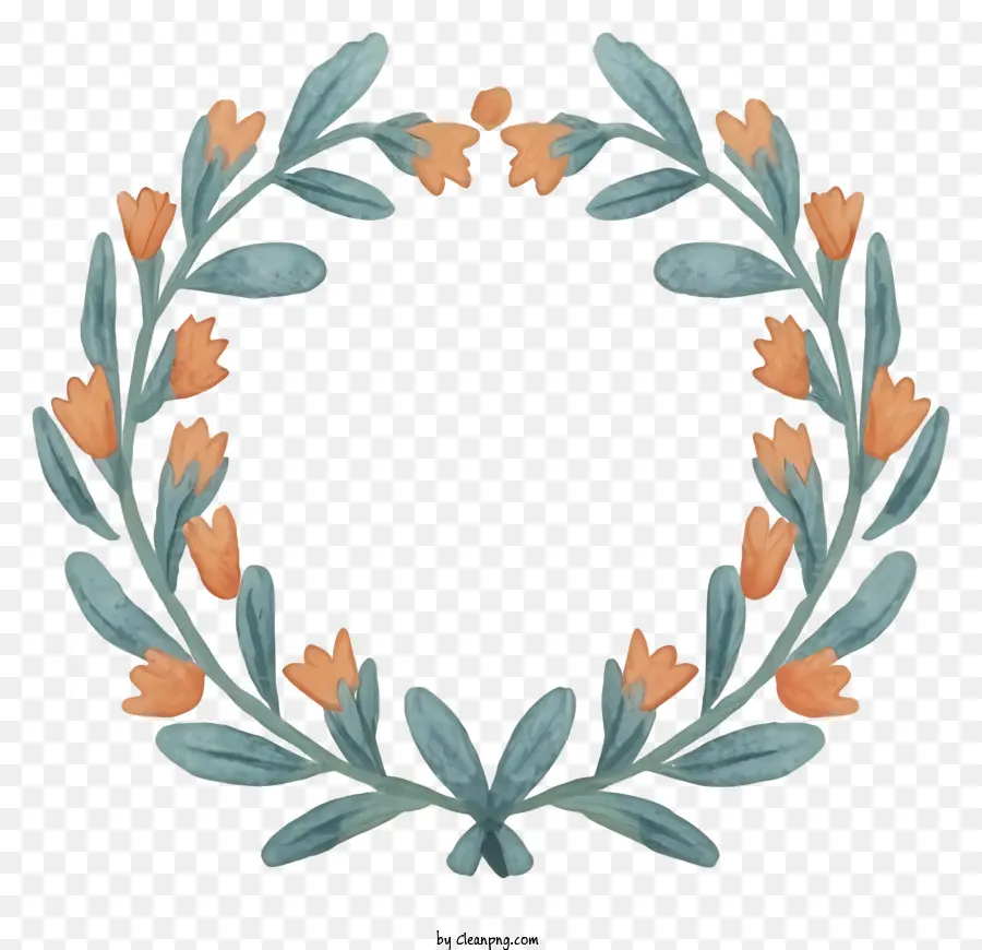 แบบนามปธรรม Wreath，พวงหรีดที่ไม่สมจริง PNG
