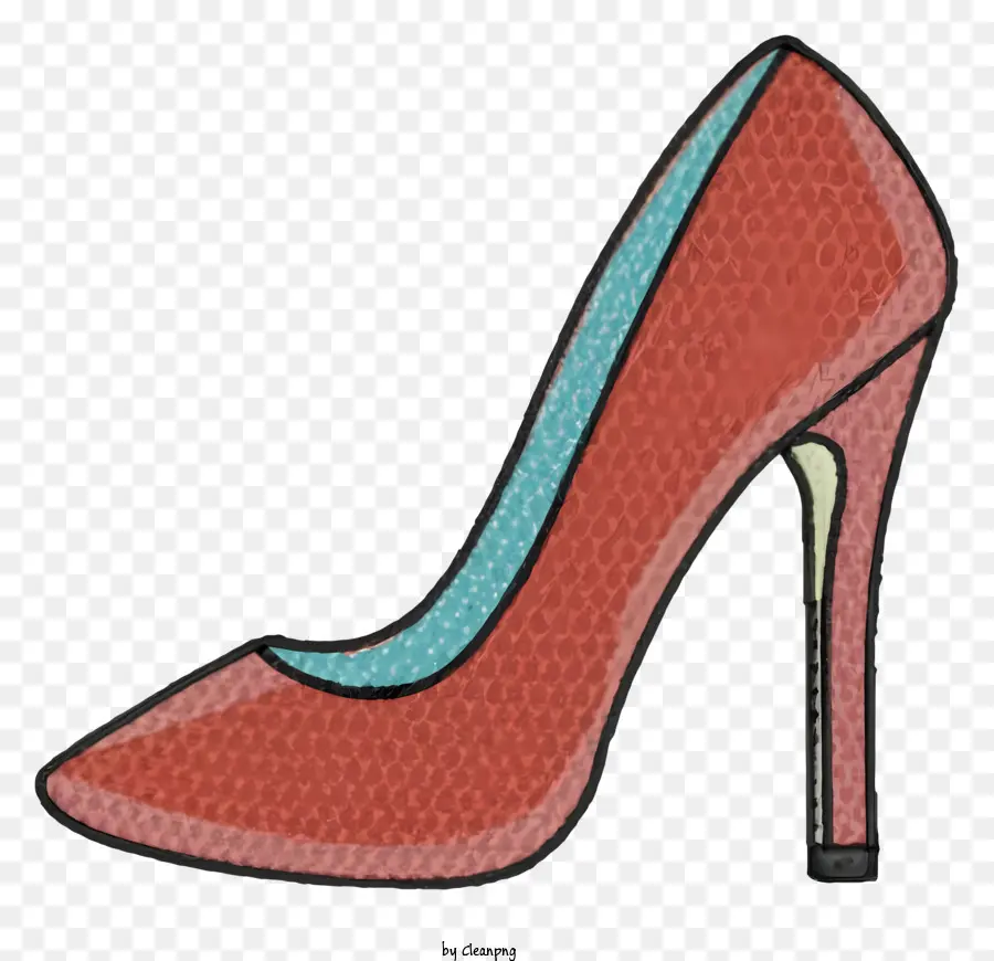 รองเท้าส้นสูงสีแดง，การออกแบบรองเท้าหรูหรา PNG