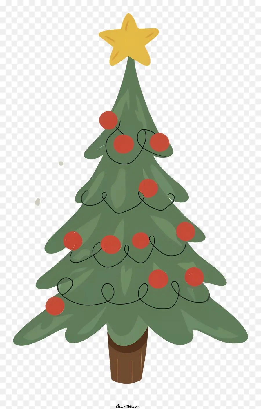 ต้นคริสต์มาส，สีแดง Ornaments PNG