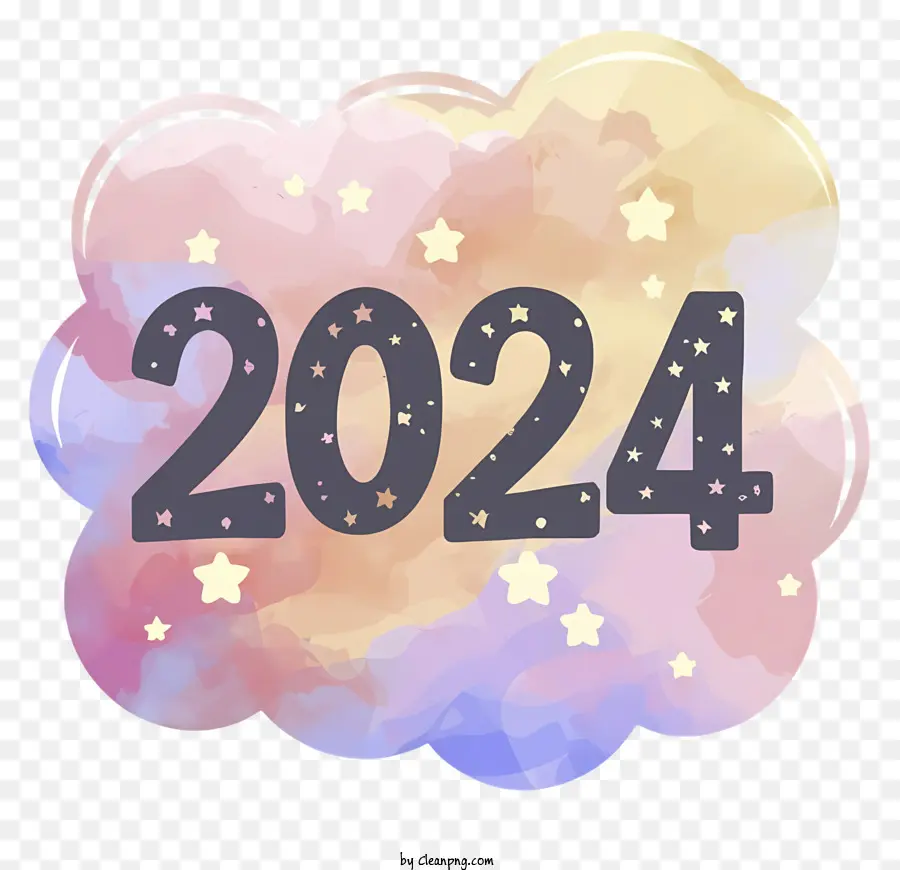 เมฆสีสันสดใส，2024 PNG