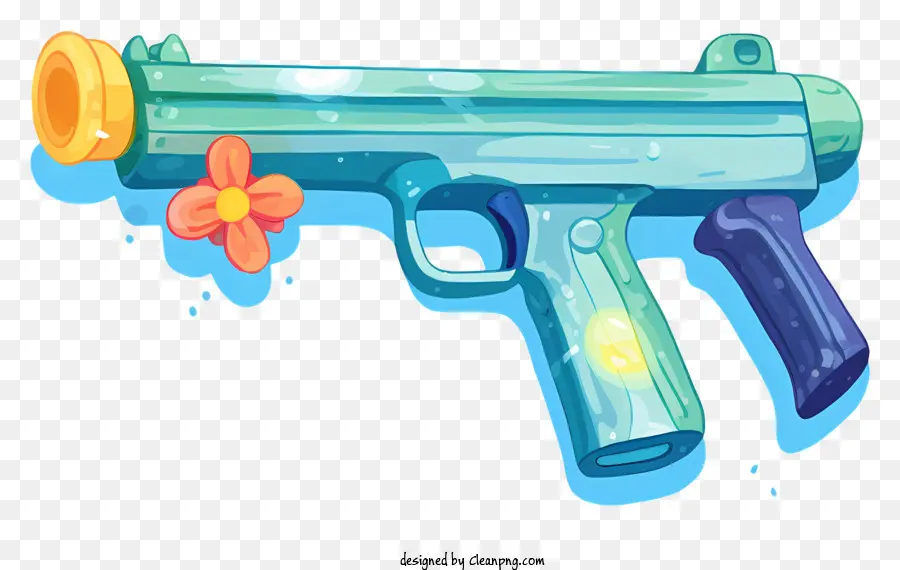 ปืนน้ำสีสันสดใส，น้ำ Spout PNG