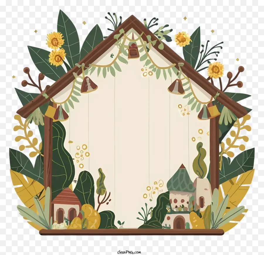 กระท่อม，Doodle House PNG