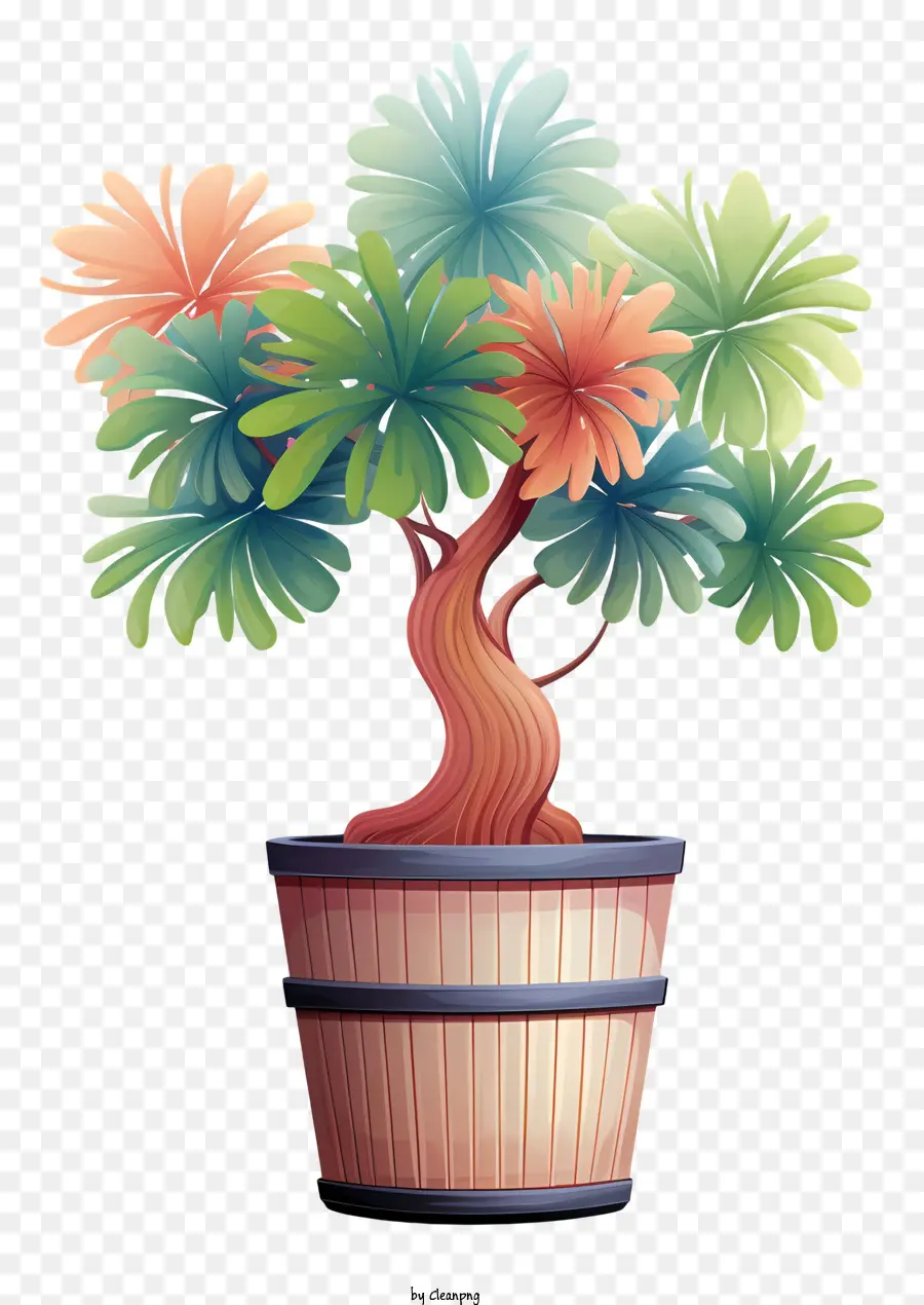 Bonsai ต้นไม้，บอนไซการ์ตูน PNG