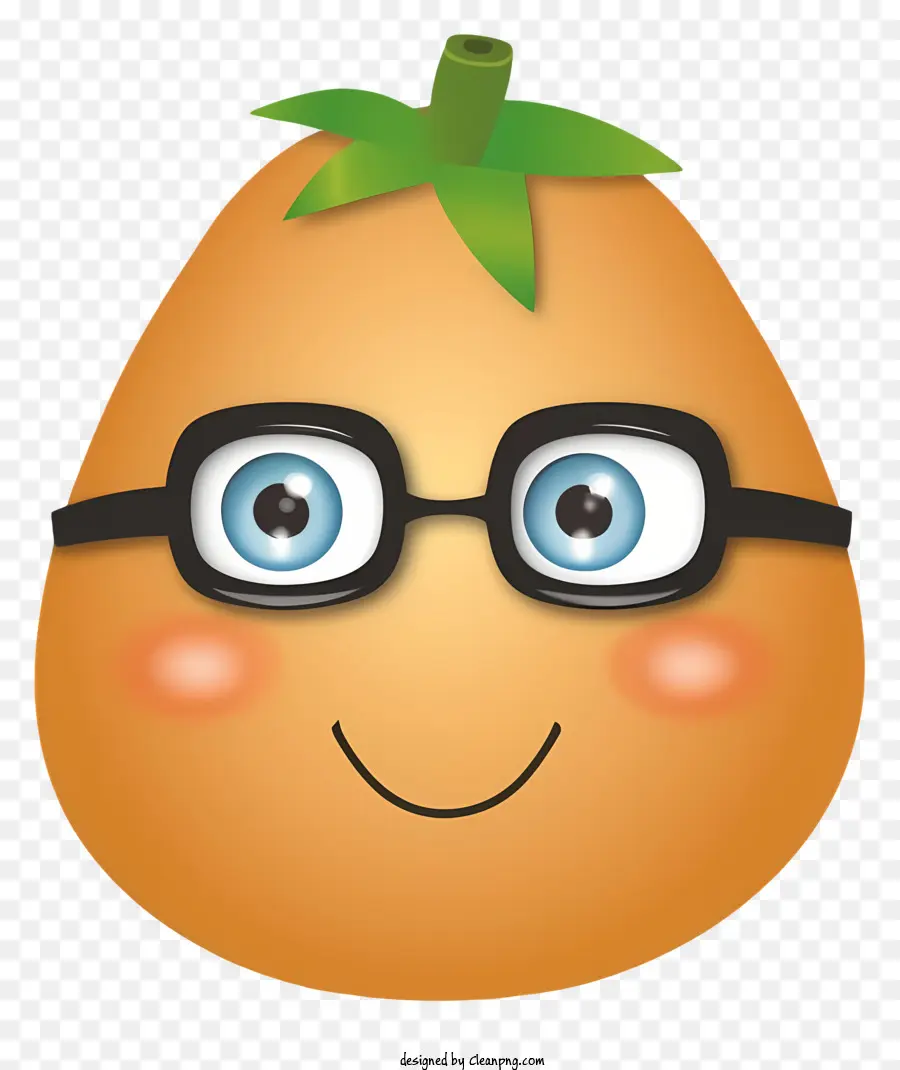 ส้มยิ้ม，ส้มกับแว่นตา PNG
