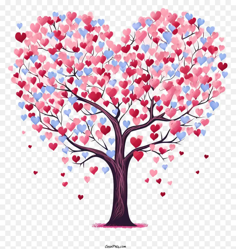 Heartshaped ต้นไม้，หัวใจ PNG