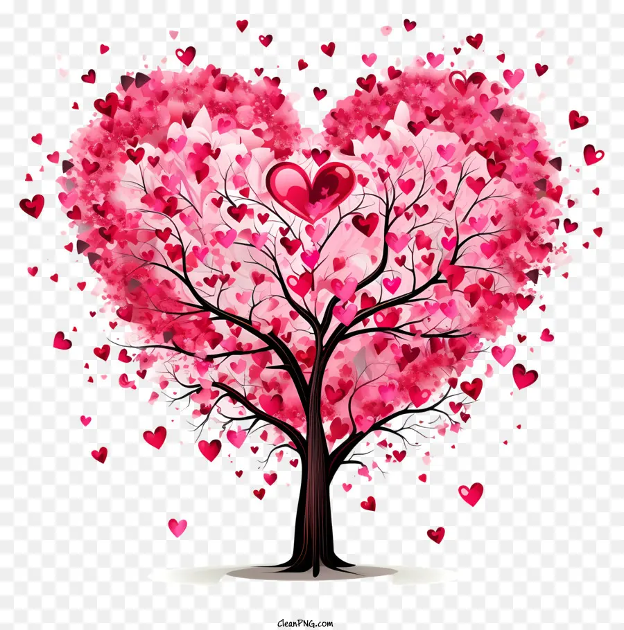 Heartshaped ต้นไม้，ความรักและความรัก PNG