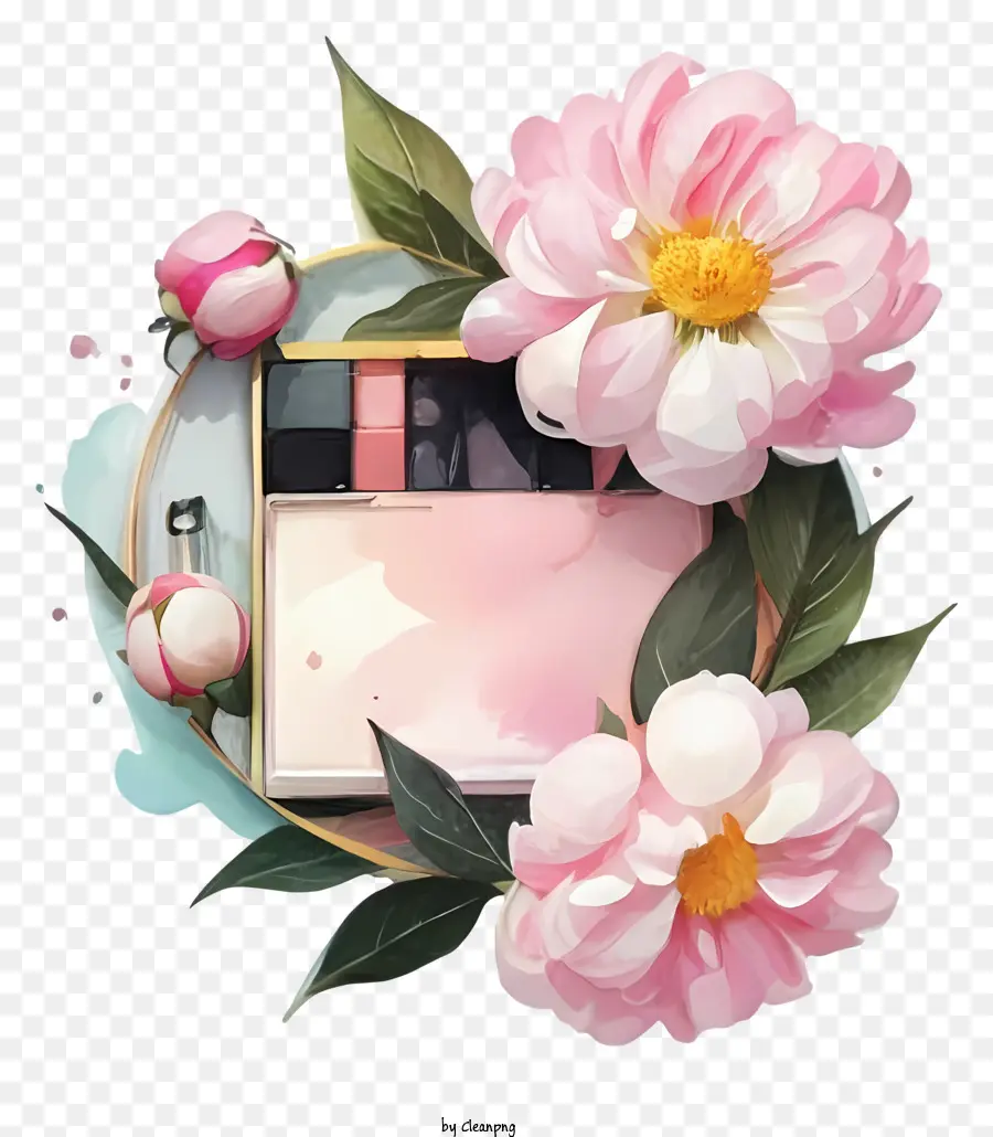 สีชมพู Peony ดอกไม้，สี Illustration PNG