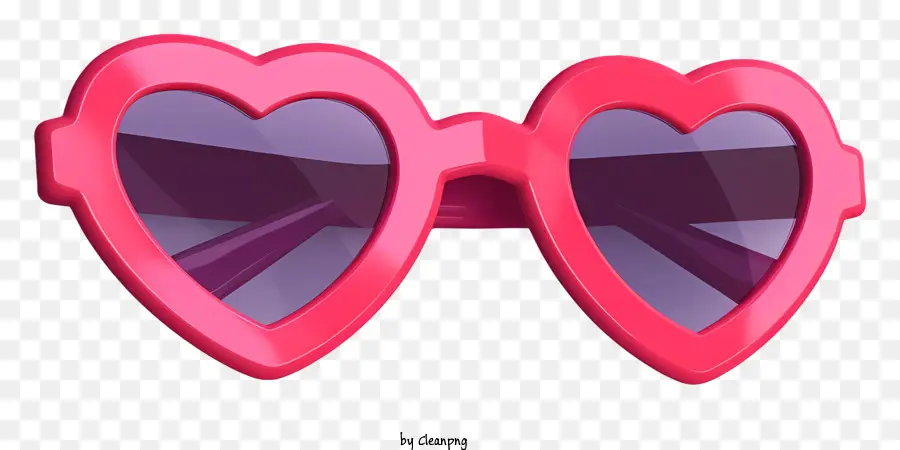 แว่นกันแดดรูปหัวใจ，สีชมพูอแว่นตากันแดด PNG