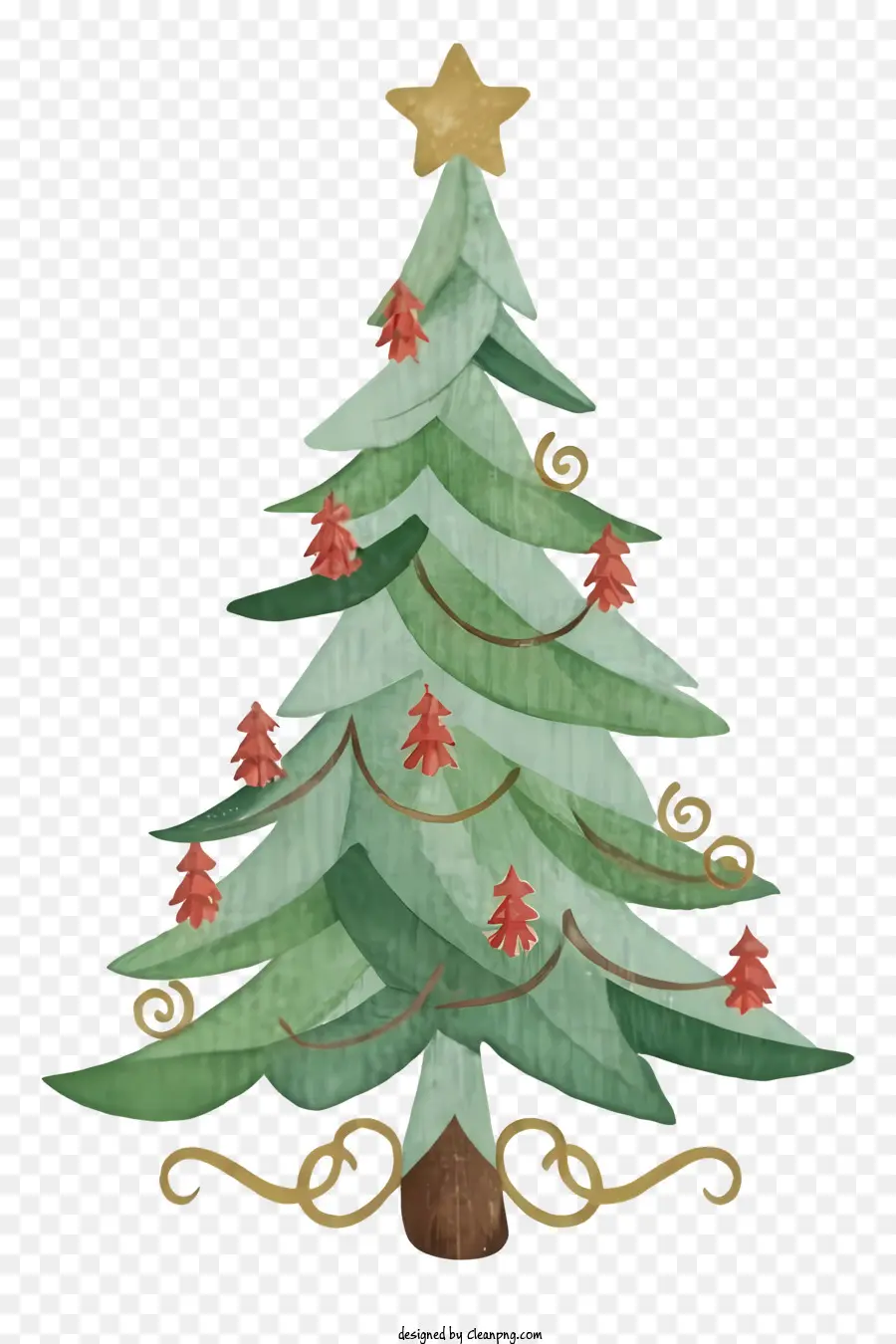 ต้นคริสต์มาส，สีเขียวต้นคริสต์มาส PNG