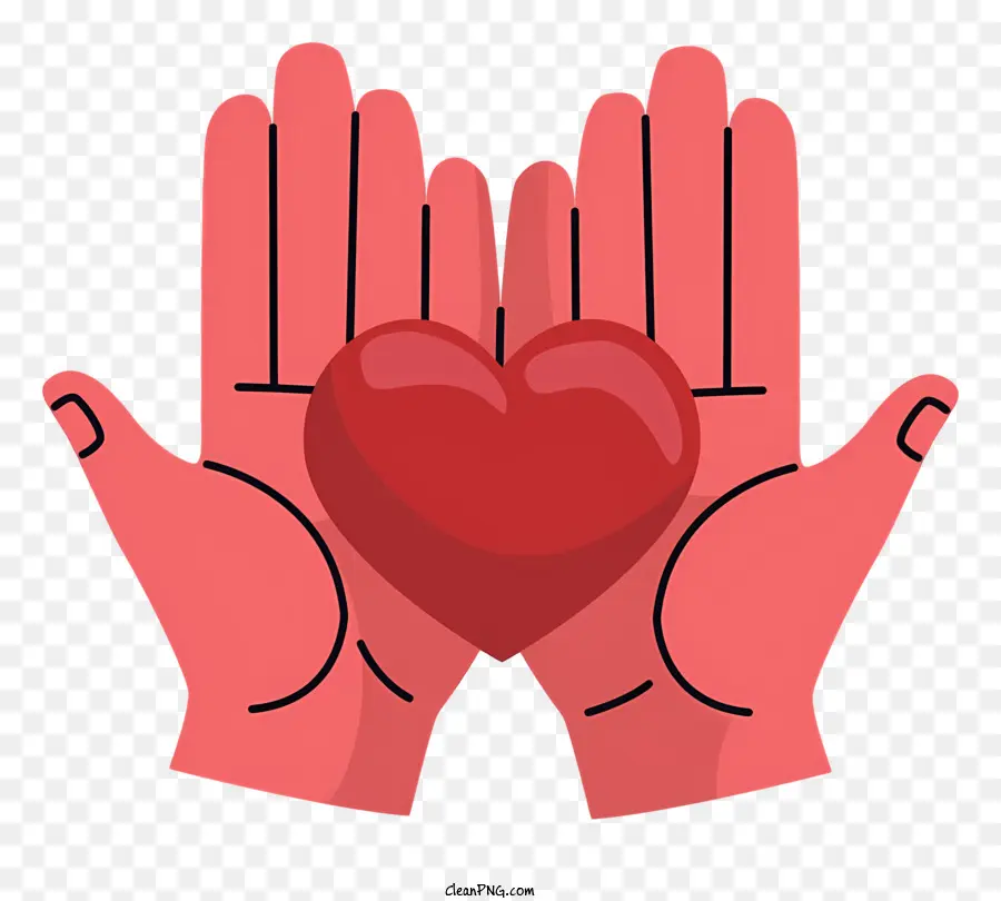 มือถือหัวใจ，มือมนุษย์และหัวใจ PNG