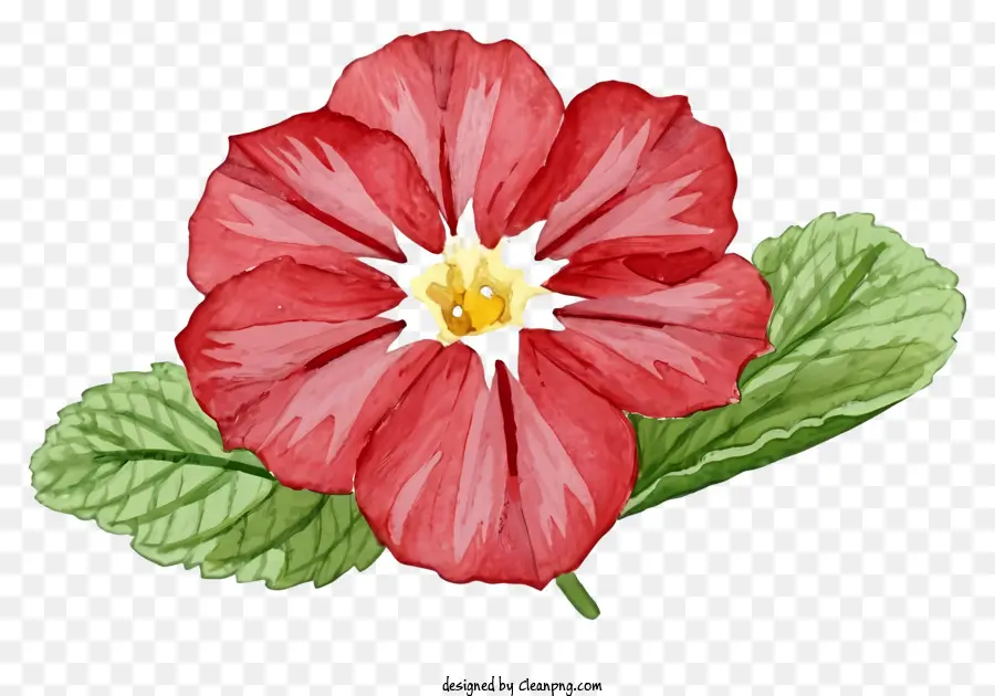 ดอกไม้สีแดง，สีวาดรูป PNG