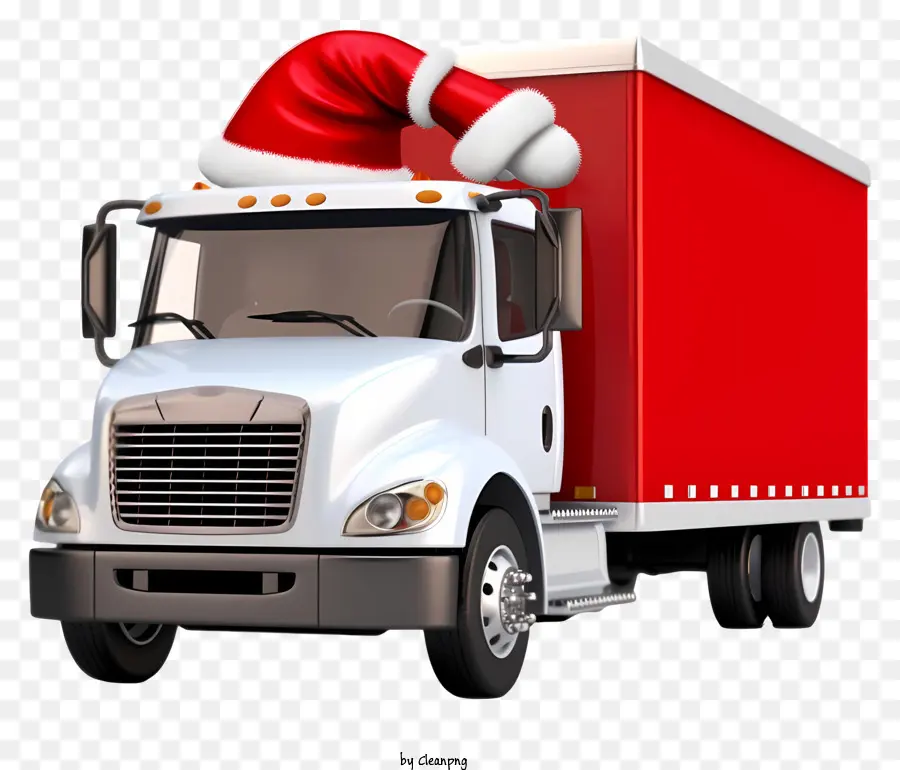 ส่งของรถบรรทุก，ซานต้าคลอสหมวก PNG