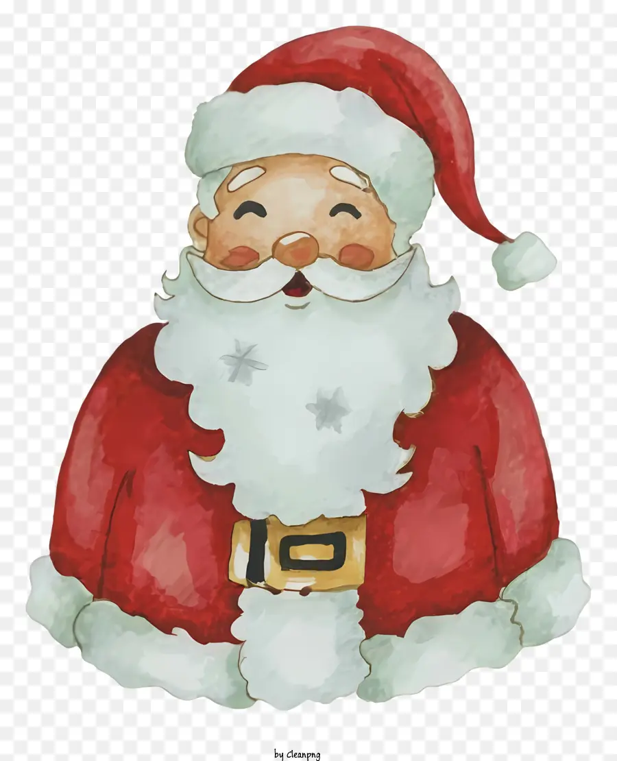 ซานต้าคลอส，ชุดสูทสีแดงและสีขาว PNG