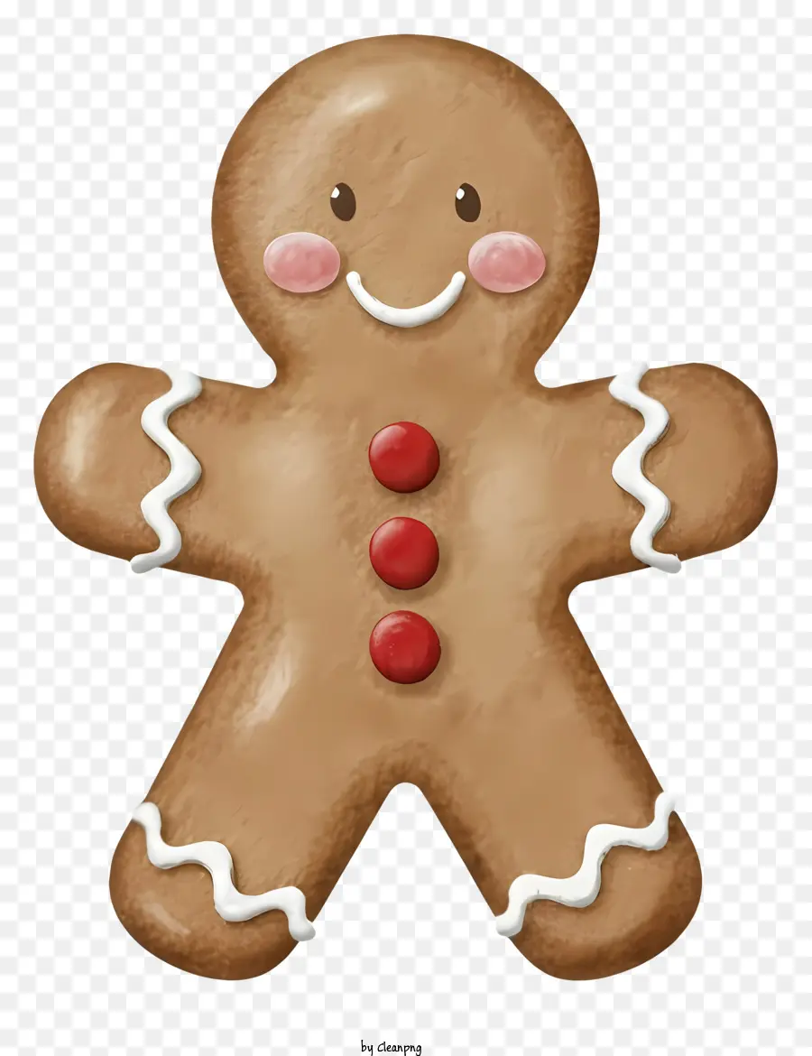 Gingerbread ชาย，ปิด PNG