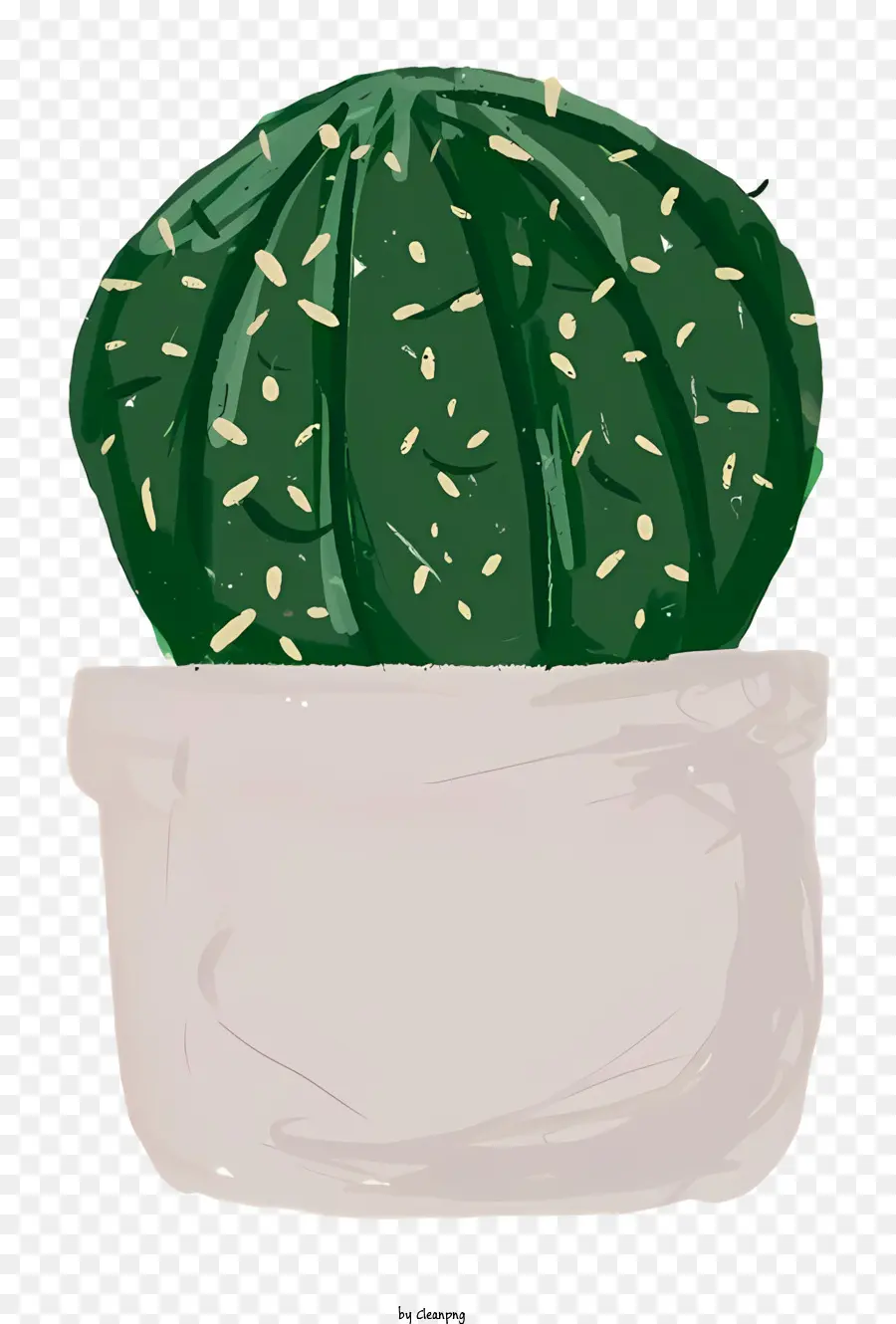 Cactus ต้นไม้，หม้อเซรามิกสีขาว PNG